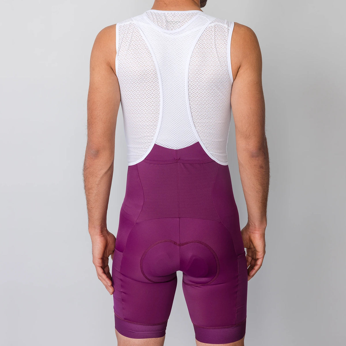 Plum Cargo Bib Men's Cycling Bib THE HEAVY PEDAL