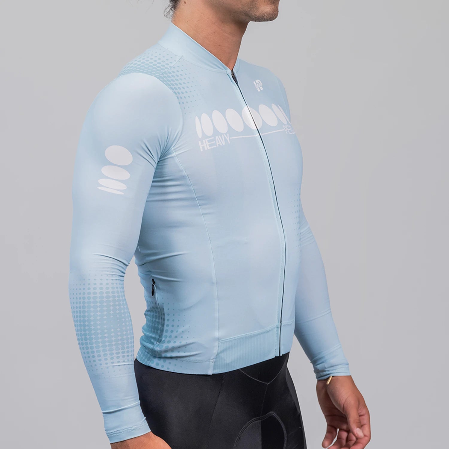 Tonal Celeste Men's Long Sleeve Blox Jersey