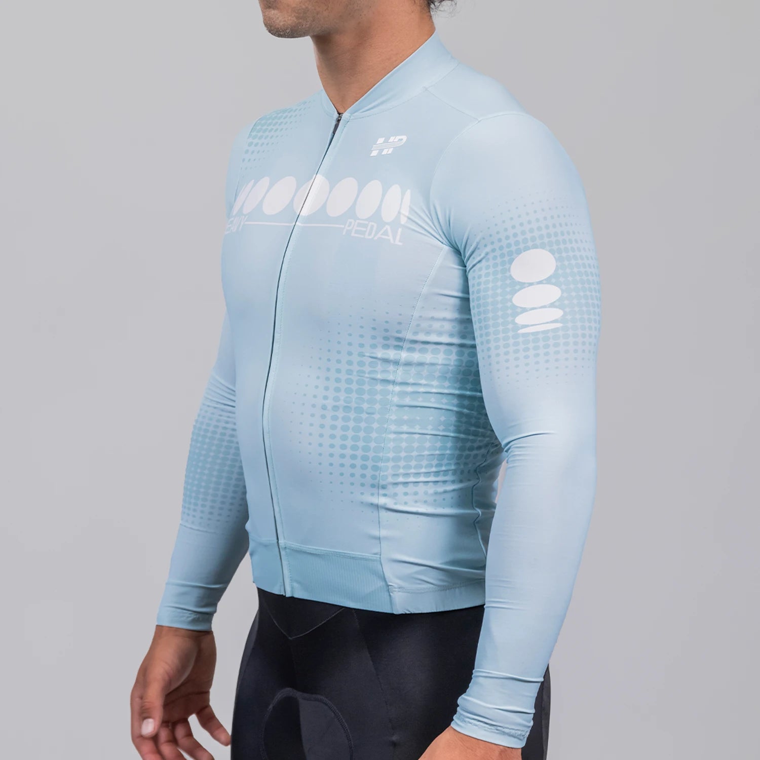 Tonal Celeste Men's Long Sleeve Blox Jersey