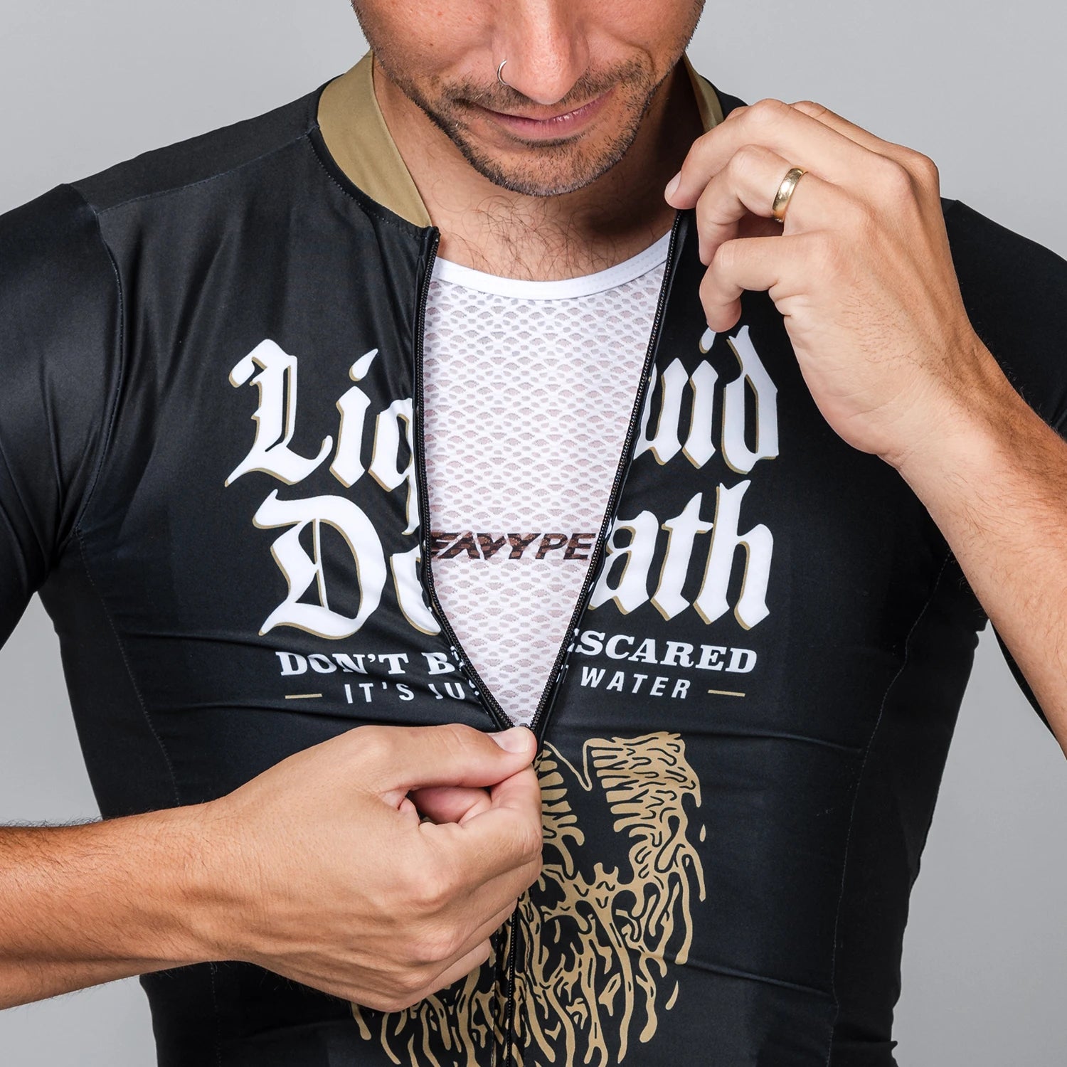 Heavy Pedal x Liquid Death Men’s Cycling Jersey