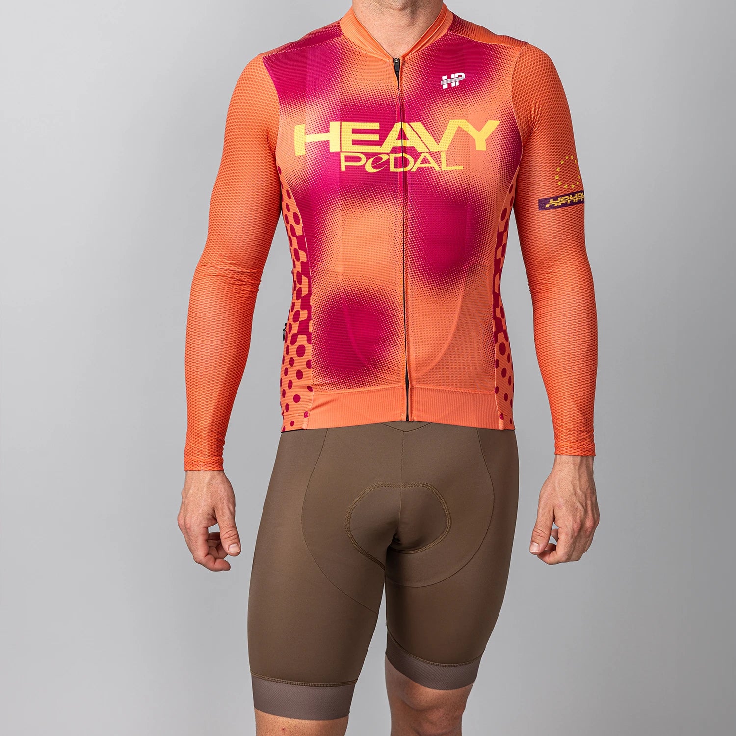 Coral Contrast Long Sleeve Men's Blox Jersey