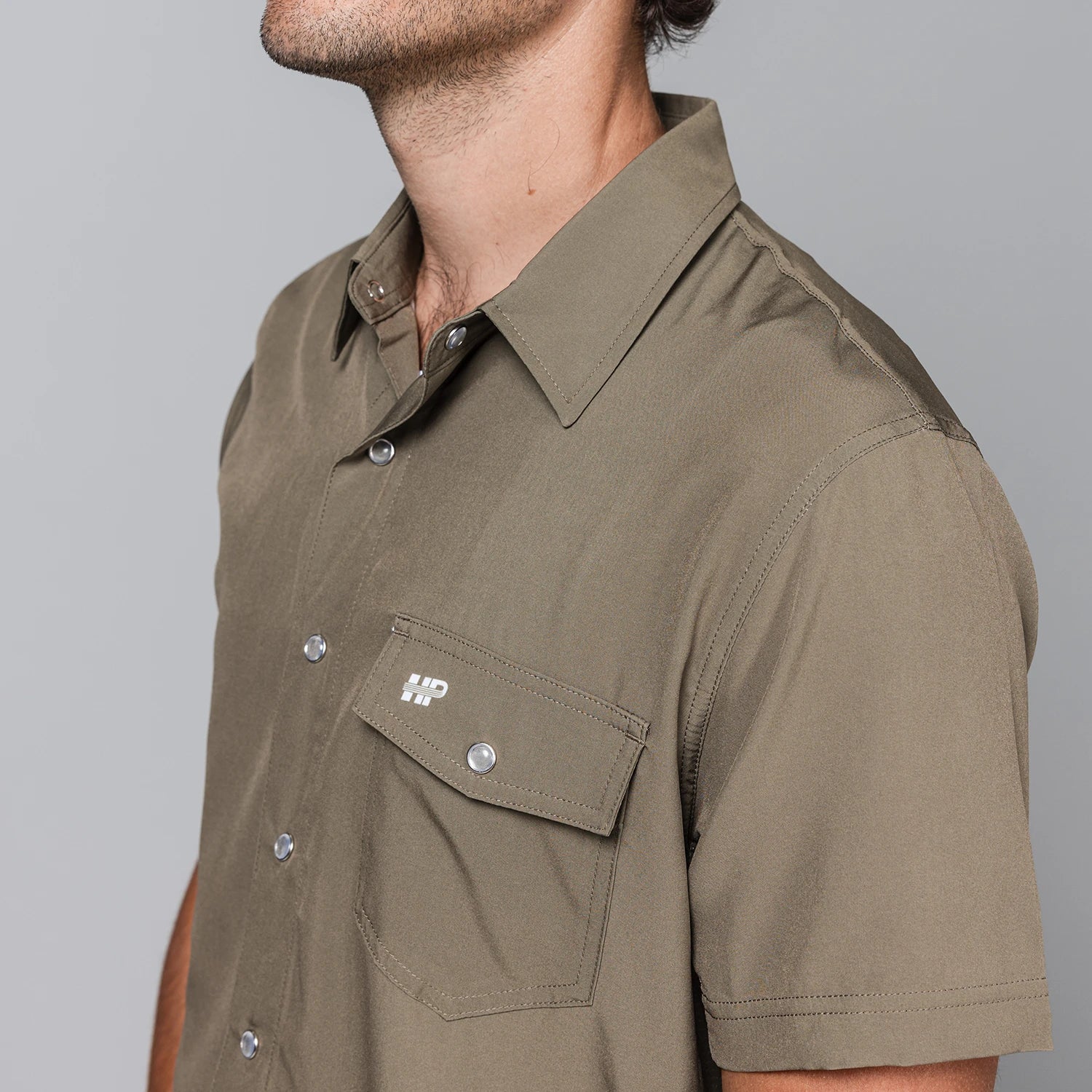 Olive Button-Up