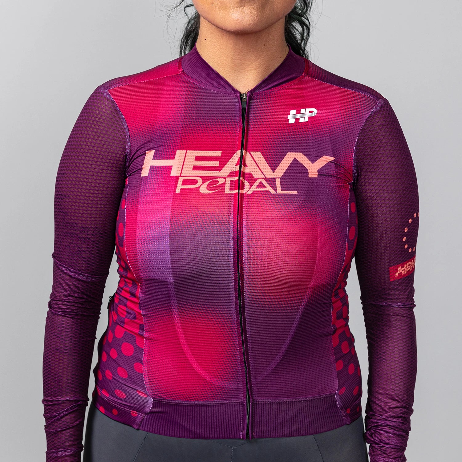 Berry Contrast Long Sleeve Women's BLOX Jersey